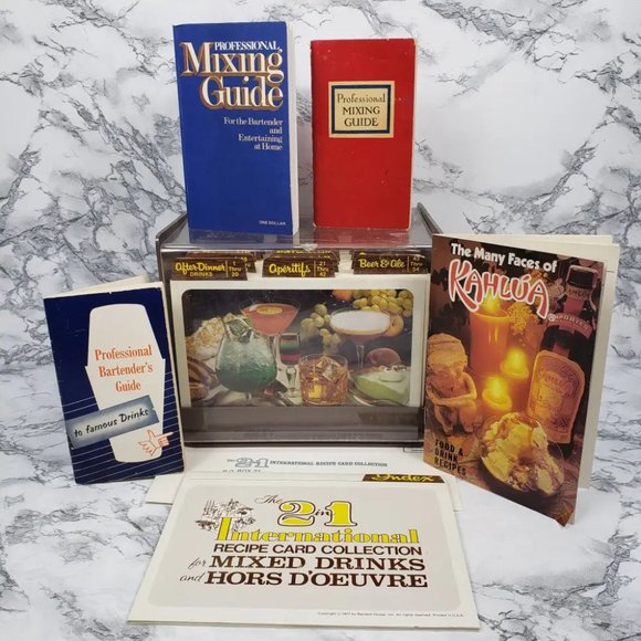 Complete Mixed Drink and Hors D'Oeuvre Guide Set Vintage - Picture 1 of 12